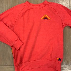 Like new, Aviator Nation red crewneck sweatshirt